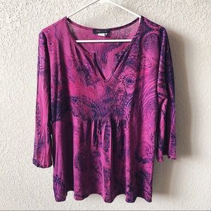 Only Nine Paisley Top 1X